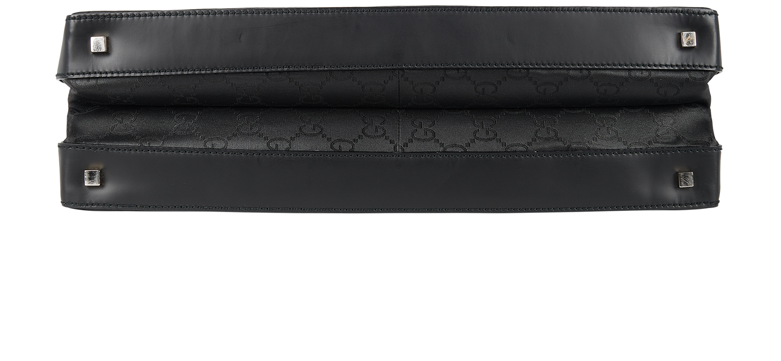 GG Supreme Briefcase, &pound;450, Handbags, Black, Canvas, Top view